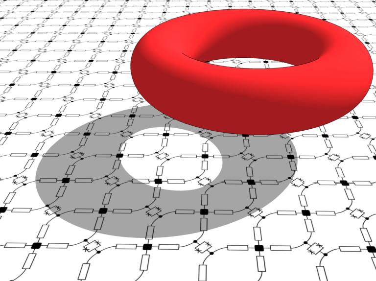 Superconducting quantum simulator for topological order and the toric code